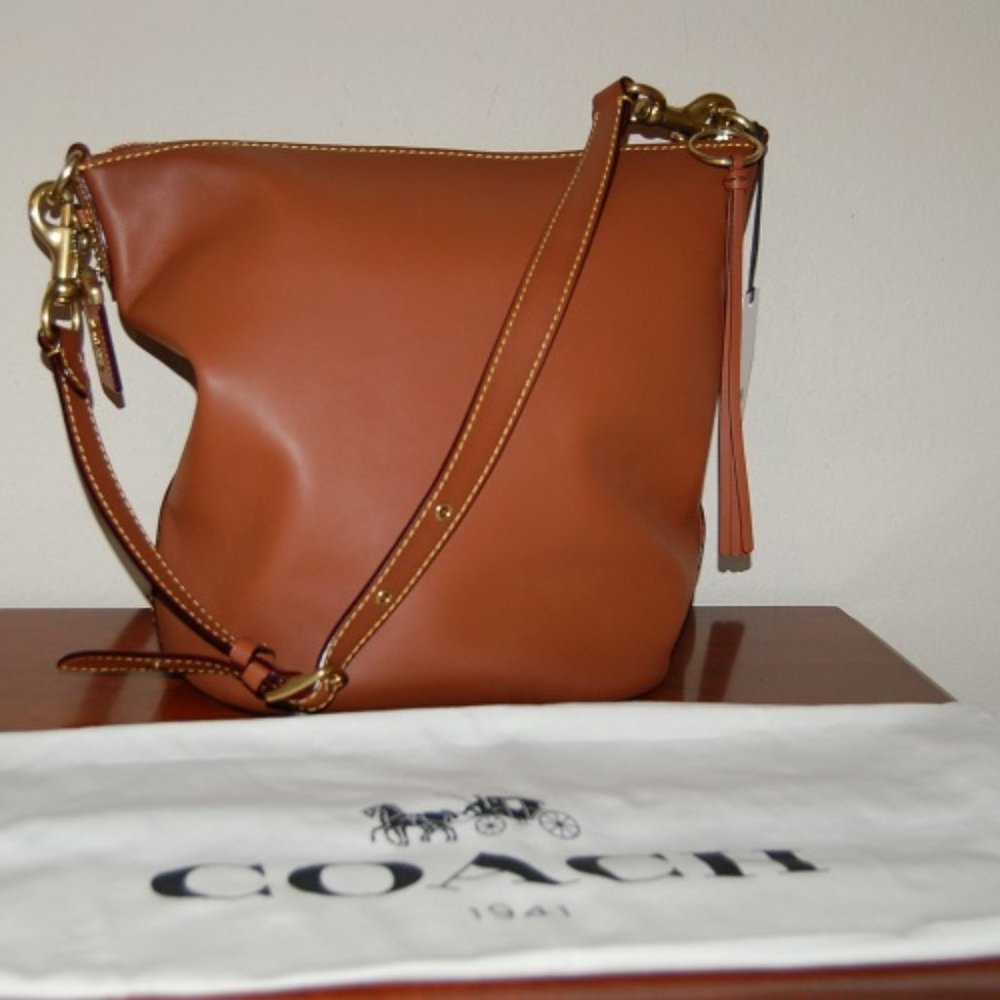 NWT Coach 1941 Archive Duffle Shoulder/Crossbody Bag, #78803, Saddle Brown